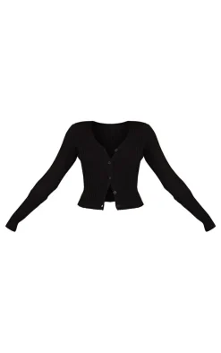 PrettyLittleThing Cardigans*Button Front Knit Cardigan