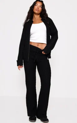 PrettyLittleThing Christmas Shop*Cable Knit Drawstring Waist Pants