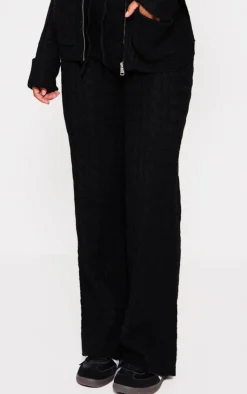 PrettyLittleThing Christmas Shop*Cable Knit Drawstring Waist Pants