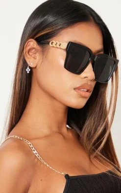 PrettyLittleThing Oversized Sunglasses*Chain Detail Oversized Square Sunglasses