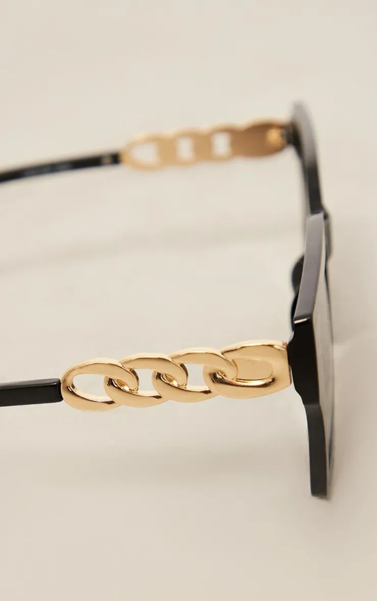 PrettyLittleThing Oversized Sunglasses*Chain Detail Oversized Square Sunglasses