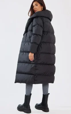 PrettyLittleThing Puffer Jackets*Chevron Quilted Maxi Puffer Coat