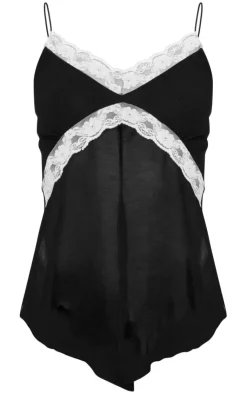 PrettyLittleThing Camisole*Chiffon Contrast Late Strappy Cami Top