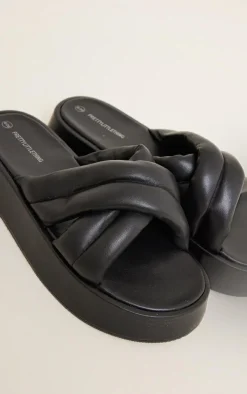 PrettyLittleThing Chunky Sandals*Chunky Padded Cross Straps Sandals