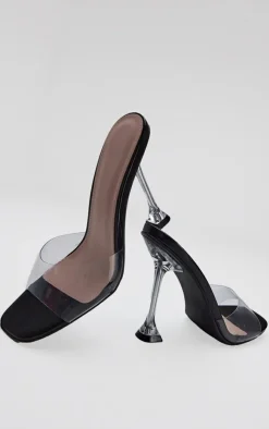 PrettyLittleThing Mules*Clear Heel Mule Sandals