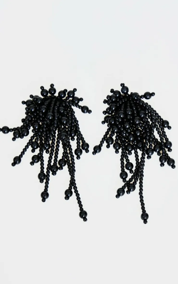 PrettyLittleThing Statement Earrings*Cluster Beaded Drop Statement Earrings