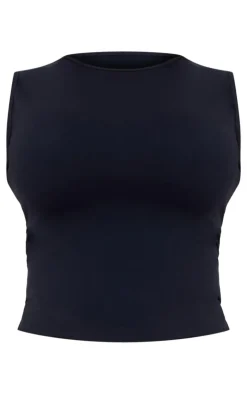 PrettyLittleThing Sleeveless Tops*Contour Crew Neck Fitted Vest Top