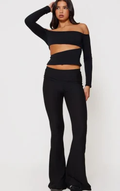PrettyLittleThing Snatched*Contour Jersey Cut Out Bardot Top