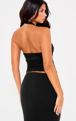 PrettyLittleThing Snatched*Contour Jersey Halterneck Top