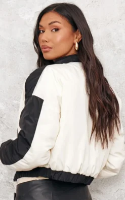 PrettyLittleThing Puffer Jackets*Contrast Panel Lightweight Puffer Jacket