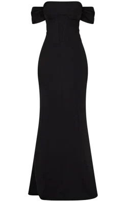 Corset Detail Bardot Bridesmaid Dress-PrettyLittleThing Discount