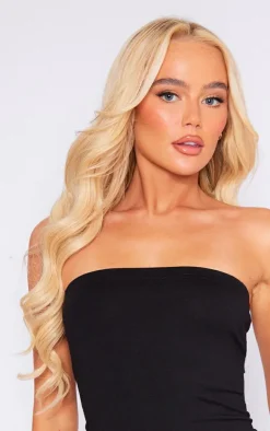 Cotton Bandeau Bodycon Dress-PrettyLittleThing Best