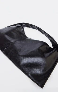 PrettyLittleThing Shoulder Bags*Crinkle PU Rectangular Slouch Shoulder Bag