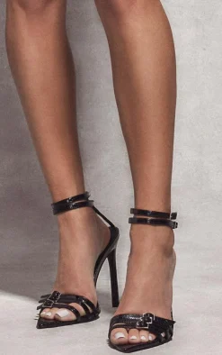 PrettyLittleThing Heeled Sandals*Croc Buckle Detail Heeled Sandals