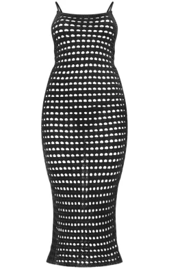 Crochet Strappy Maxi Dress-PrettyLittleThing Outlet