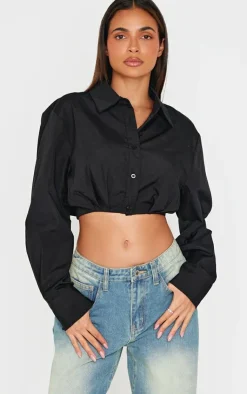 PrettyLittleThing Shirts*Cropped Shirt