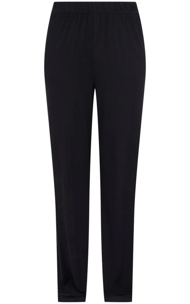 PrettyLittleThing Christmas Shop*Cropped T-Shirt And Wide Leg PJ Set Pants