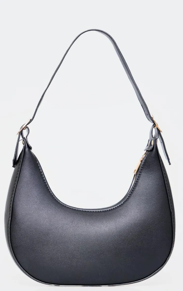 PrettyLittleThing Shoulder Bags*Curved PU Shoulder Bag