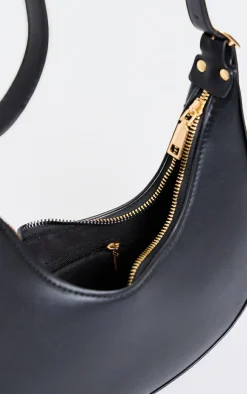 PrettyLittleThing Shoulder Bags*Curved PU Shoulder Bag