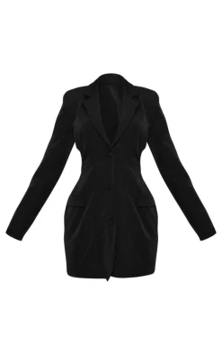 Cut Out Backless Blazer Dress-PrettyLittleThing Discount