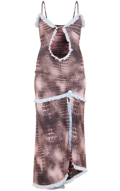 Cut Out Cami Split Hem Maxi Dress-PrettyLittleThing