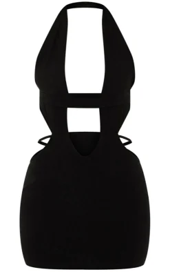 Cut Out Plunge Neck Bodycon Dress-PrettyLittleThing Clearance
