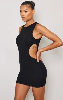 Cut Out Side Soft Knit Dress-PrettyLittleThing Best