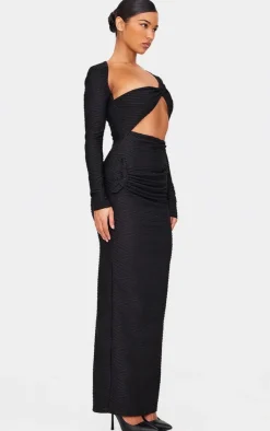 Cut Out Wrap Maxi Dress-PrettyLittleThing Clearance