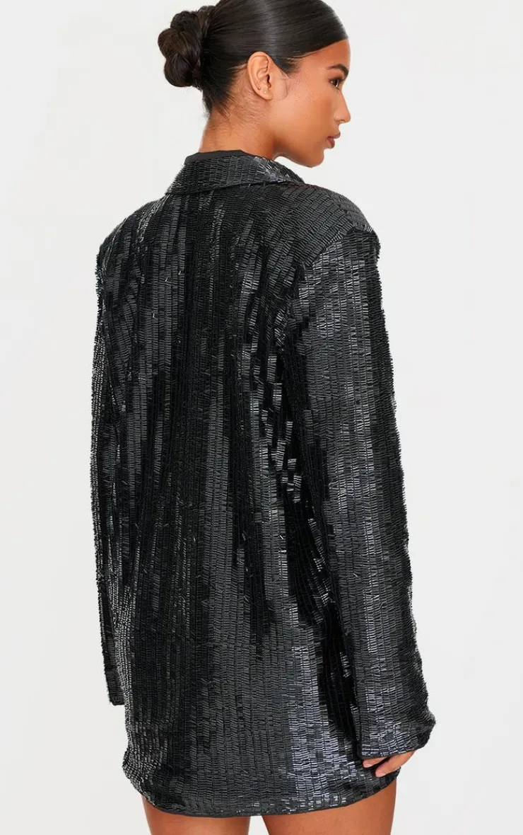 Diamante Blazer Dress-PrettyLittleThing Clearance