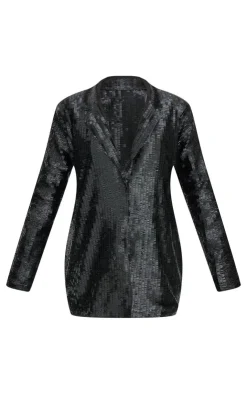 Diamante Blazer Dress-PrettyLittleThing Clearance