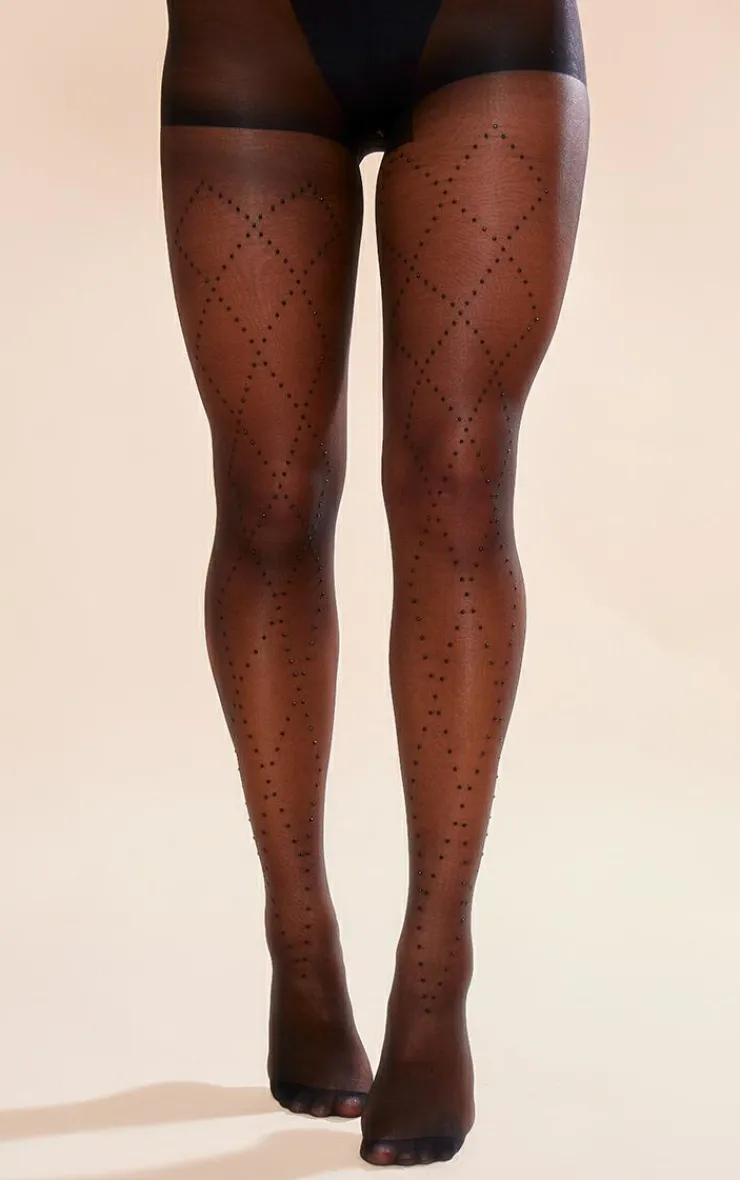 PrettyLittleThing Tights*Diamante Diamond Tights