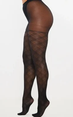 PrettyLittleThing Tights*Diamond Check Patterned Tights