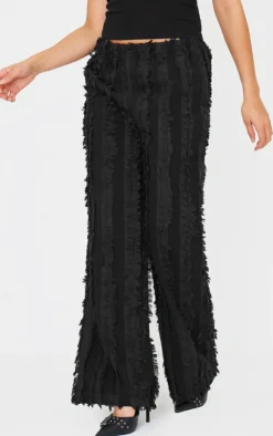 Distressed Low Rise Straight Leg Pants-PrettyLittleThing New