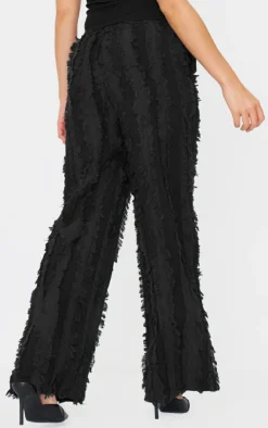 Distressed Low Rise Straight Leg Pants-PrettyLittleThing New