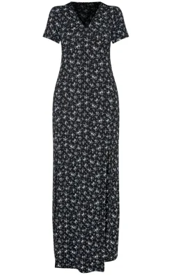 Ditsy Floral Split Detail Maxi Dress-PrettyLittleThing Clearance