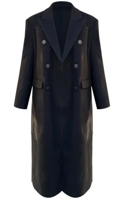 PrettyLittleThing Thanksgiving Outfits*Double Breasted Oversized Structured Coat