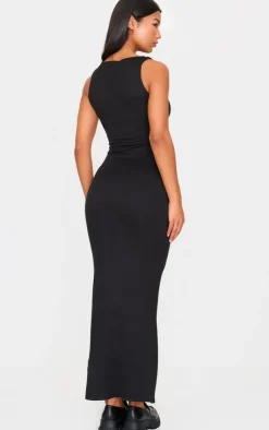 Double Contour High Neck Maxi Dress-PrettyLittleThing Hot