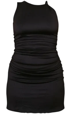 Double Contour Twist Strap Ruched Bodycon Dress-PrettyLittleThing Discount