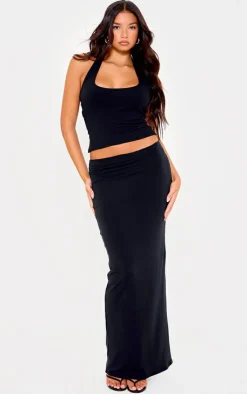 PrettyLittleThing Snatched*Double Layer Contour Jersey Maxi Skirt