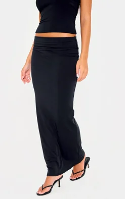 PrettyLittleThing Snatched*Double Layer Contour Jersey Maxi Skirt