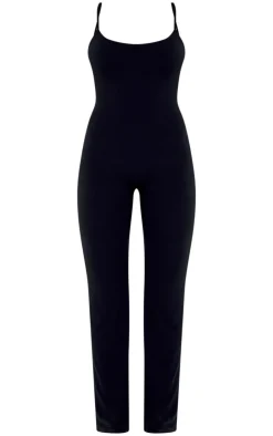 PrettyLittleThing Snatched*Double Layer Contour Jersey Strappy Scoop Back Jumpsuit