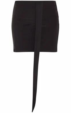 New PrettyLittleThing Double Layer Mini Skirt Black