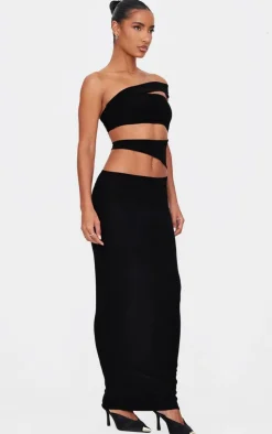 Double Slinky Extreme Cut Out Maxi Dress-PrettyLittleThing Clearance