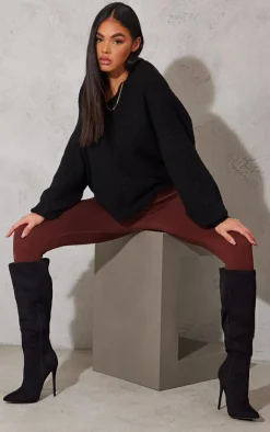 PrettyLittleThing Knee High Boots*Emmi Faux Suede Knee Boots