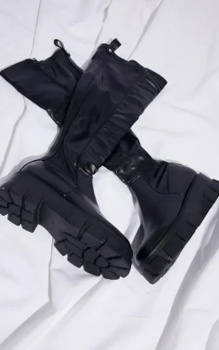 PrettyLittleThing Knee High Boots*Extreme Chunky Sole Knee High Boots