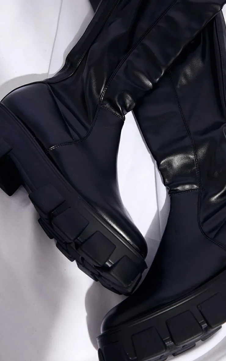 PrettyLittleThing Knee High Boots*Extreme Chunky Sole Knee High Boots