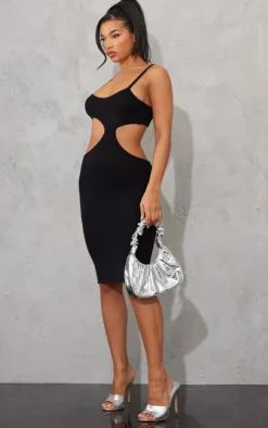Extreme Cut Out Knitted Midi Dress-PrettyLittleThing Outlet