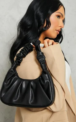 PrettyLittleThing Shoulder Bags*Extreme Ruched Handle Shoulder Bag