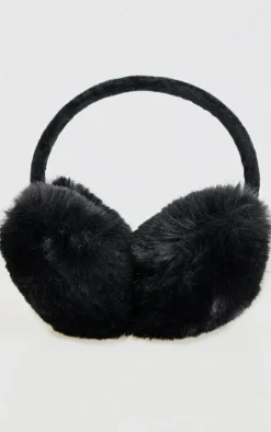 PrettyLittleThing Winter Accessories*Faux Fur Heart Ear Muffs