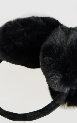 PrettyLittleThing Winter Accessories*Faux Fur Heart Ear Muffs